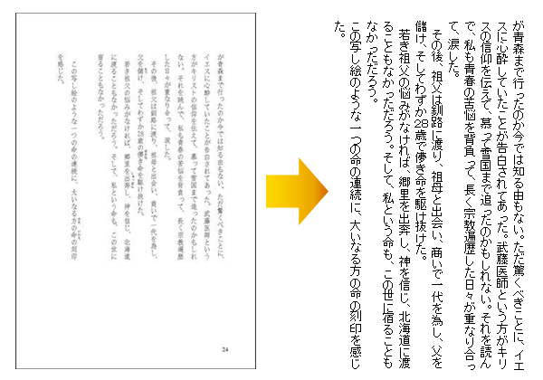 OCRしてテキスト化