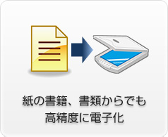 紙の書籍、種類からでも高精度に電子化